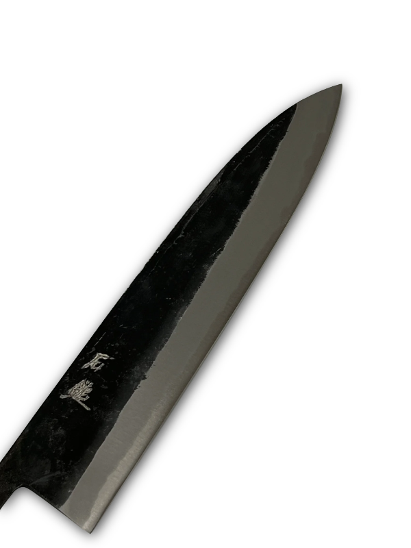 Kurouchi Gyuto 210 Blue 2 Japanese hand-forged knife blade