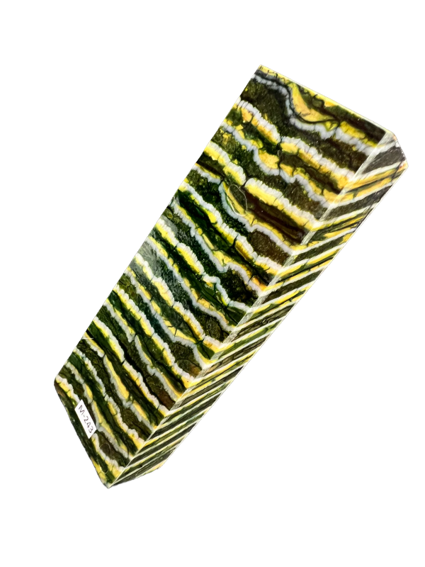 Mammoth molar handle blank M243 (green 17)