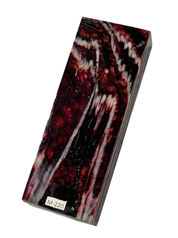 Mammoth molar handle blank M220 (red)