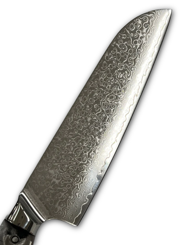 Santoku - VG10 Damask Chef's knife 8" full tang with sockets