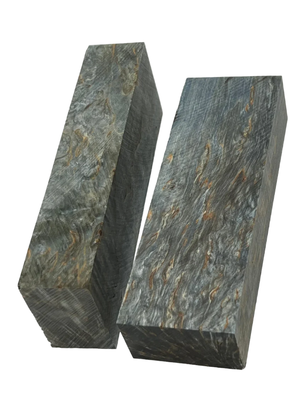 Masurbirk Blue - Stabilized handle blank