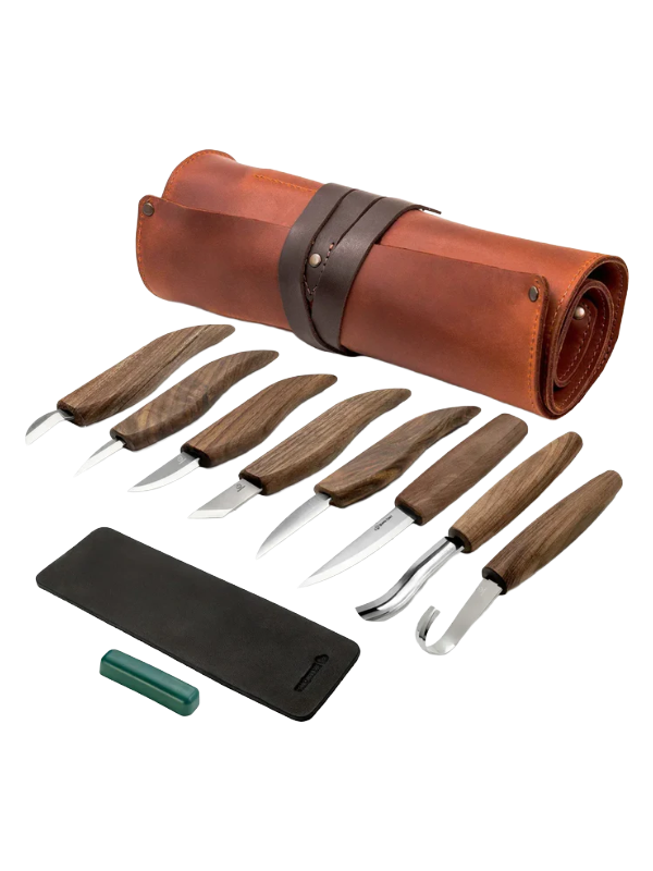Leather woodcarving set S18X
