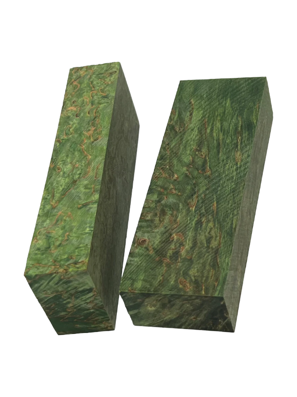 Masurbjørk Green - Stabilized handle blank