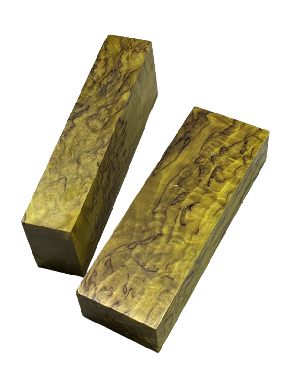 Masurbjørk Lime - Stabilized handle blank