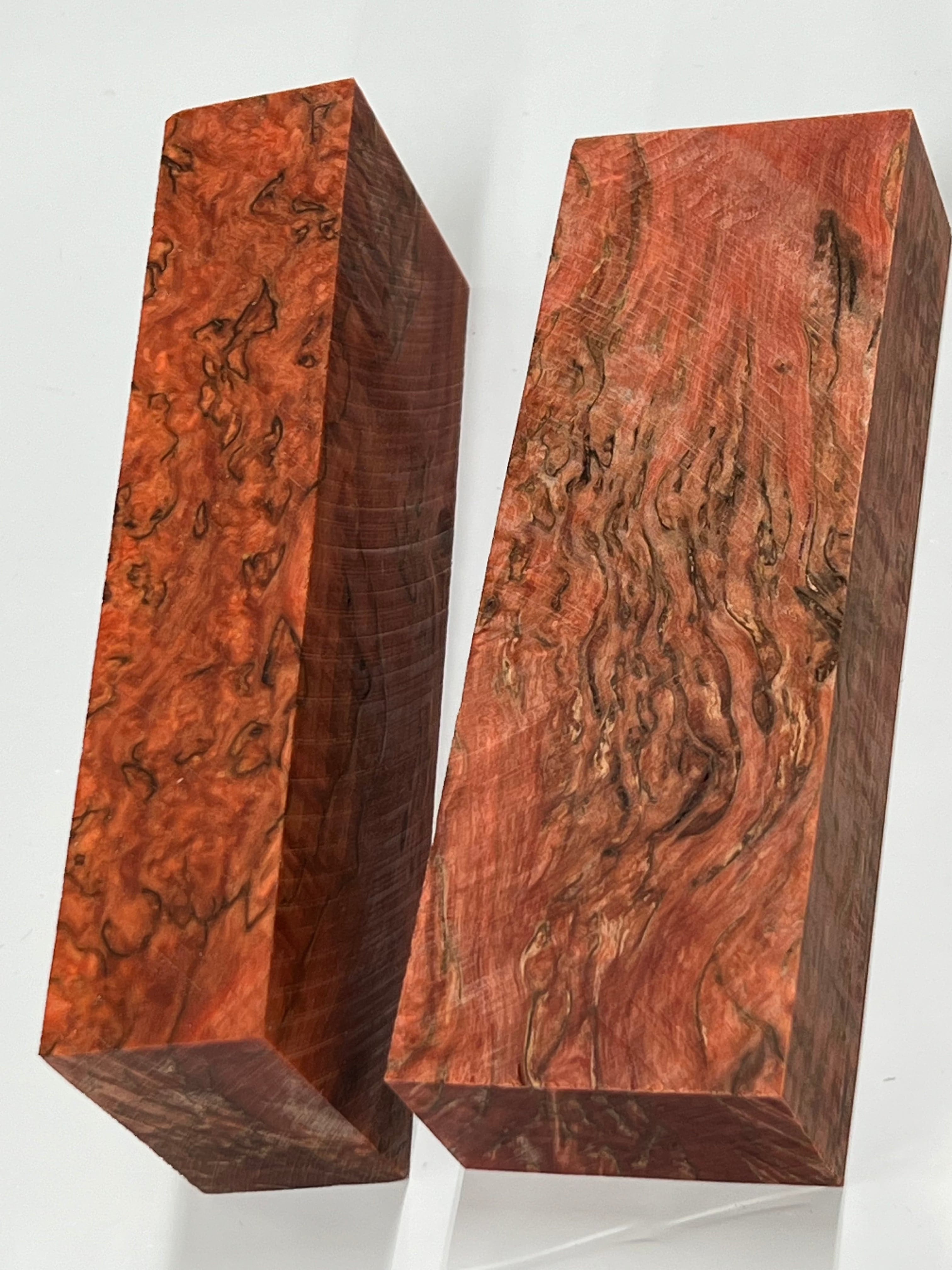 Masur birch Red - Stabilized handle blank