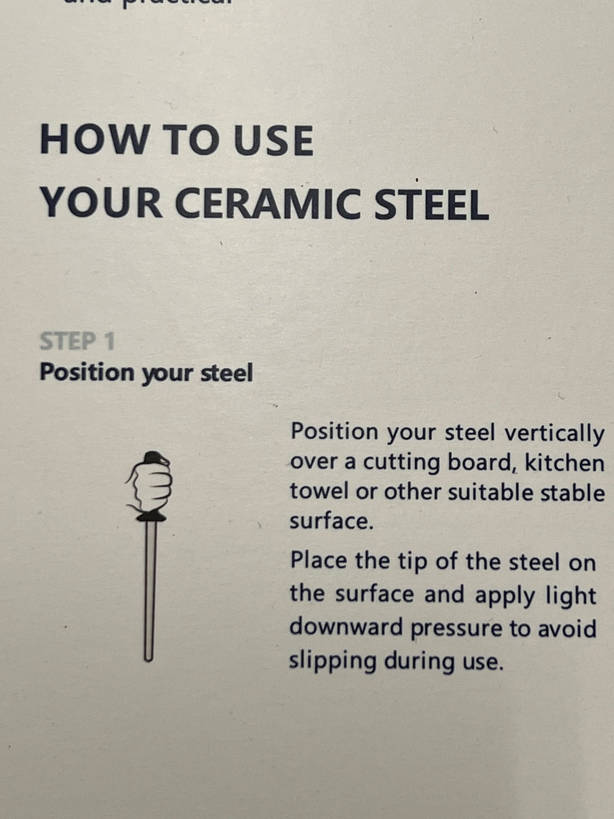 Grinding steel Ceramic 10" RR002
