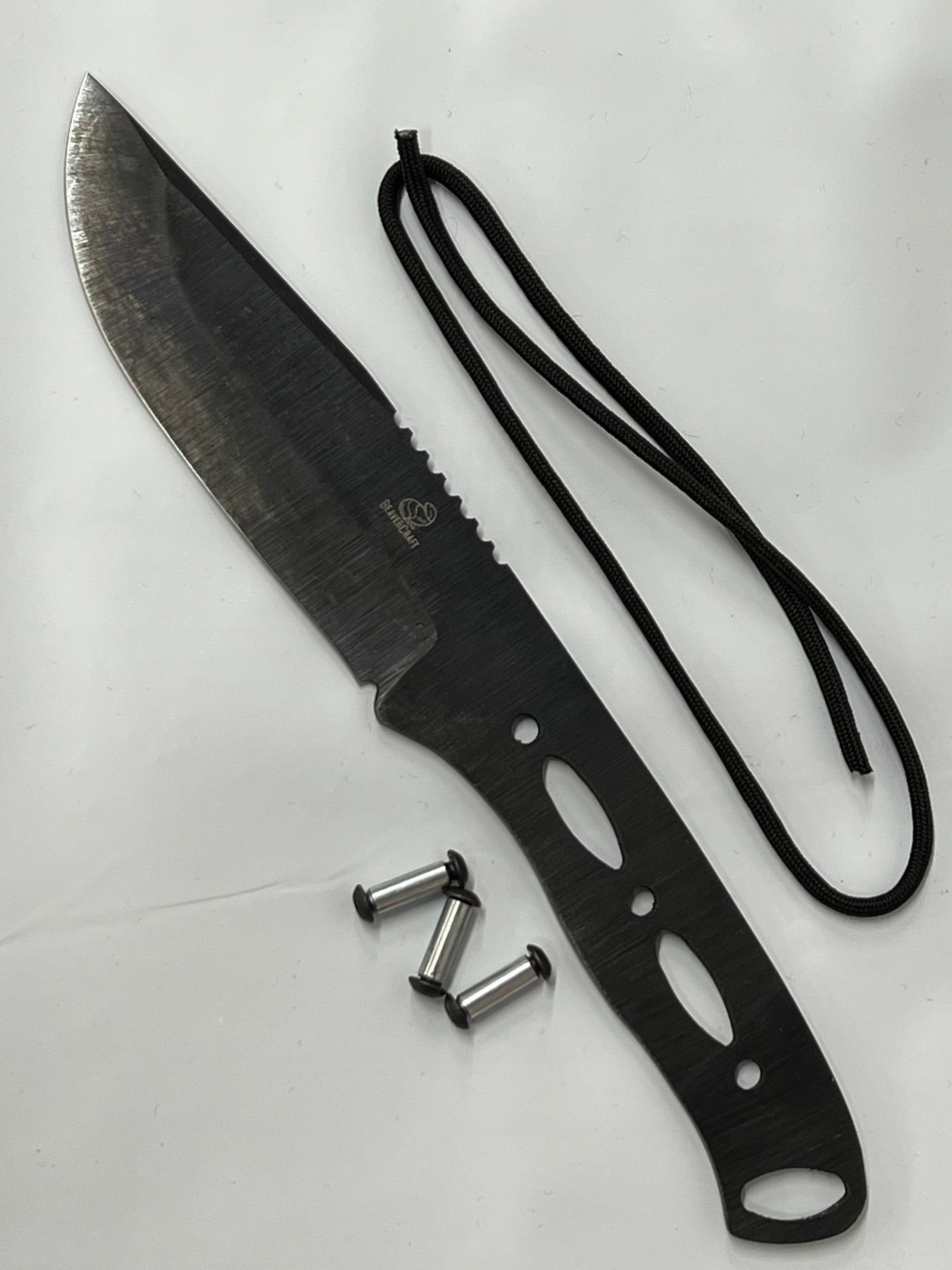 BSH4 Dusk-kit Bushcraft knife blade with screws