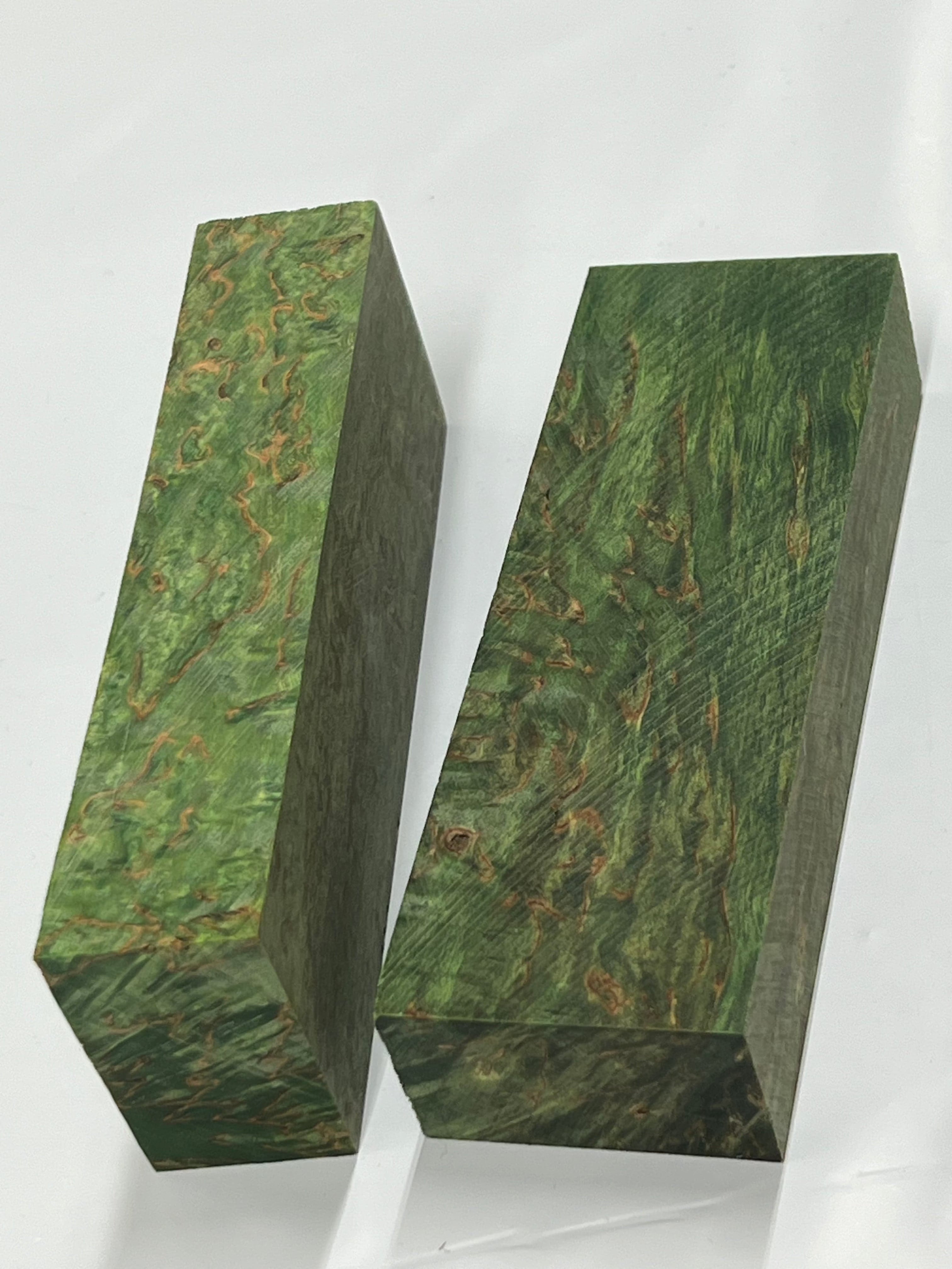 Masurbjørk Green - Stabilized handle blank