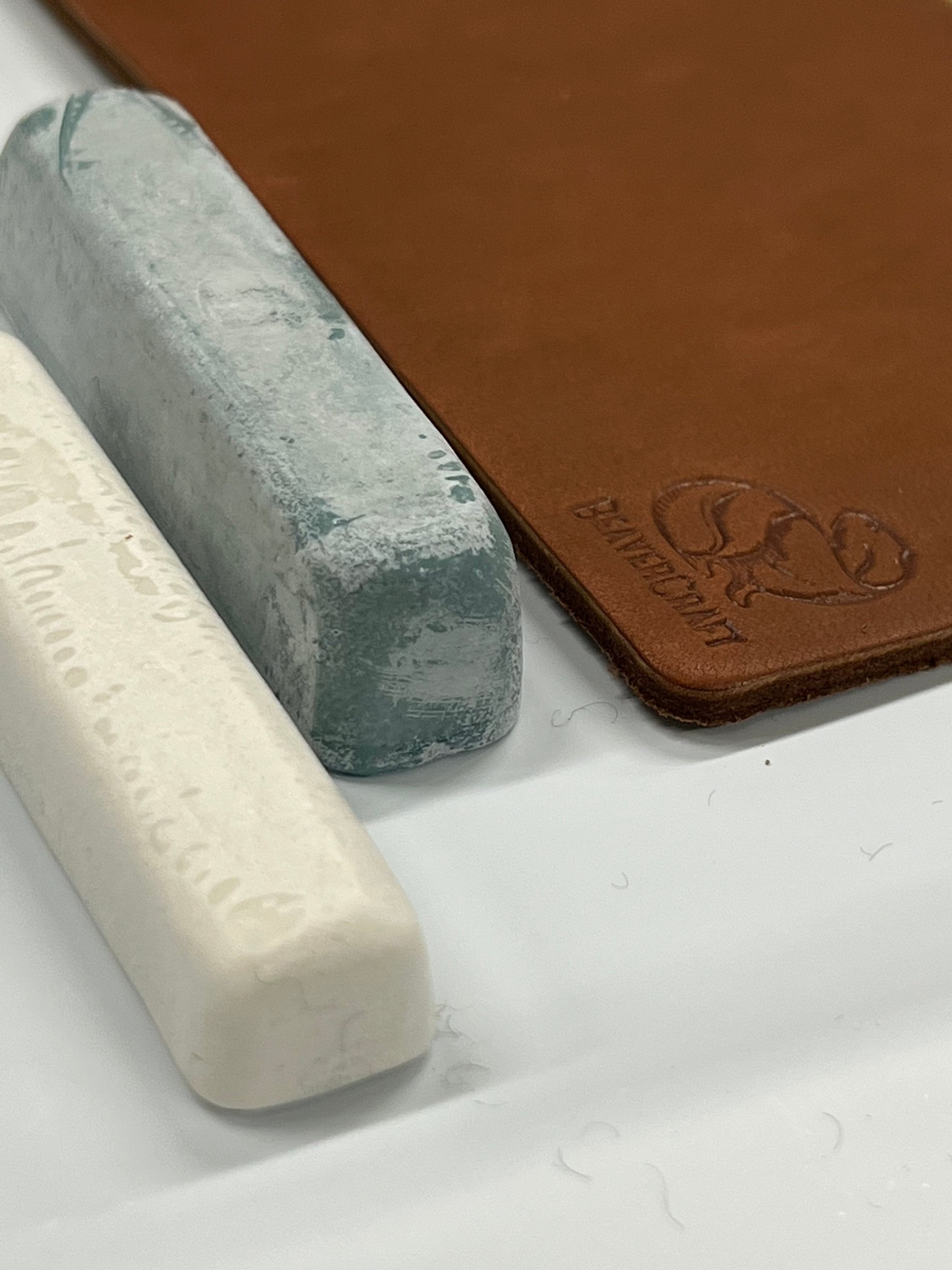 leather strop 200x75mm incl. 2 types of stropping compound 
