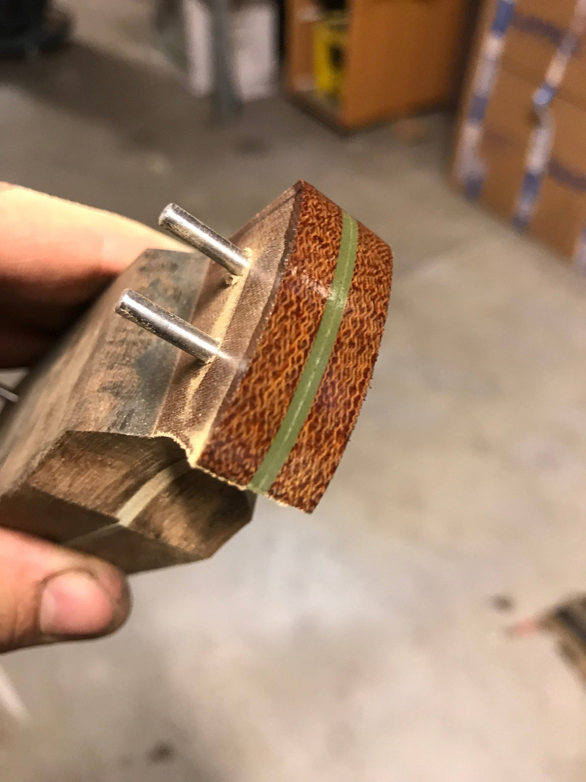 Micarta plate handle material