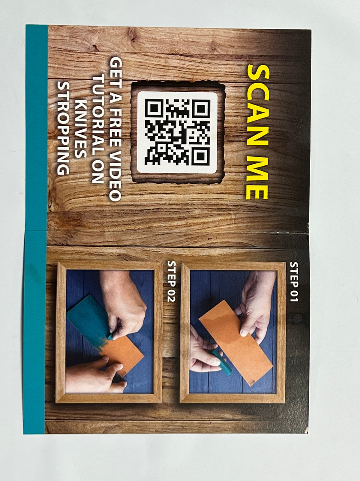 Leather strop for spoon knives and curved cutting edges LS5P1