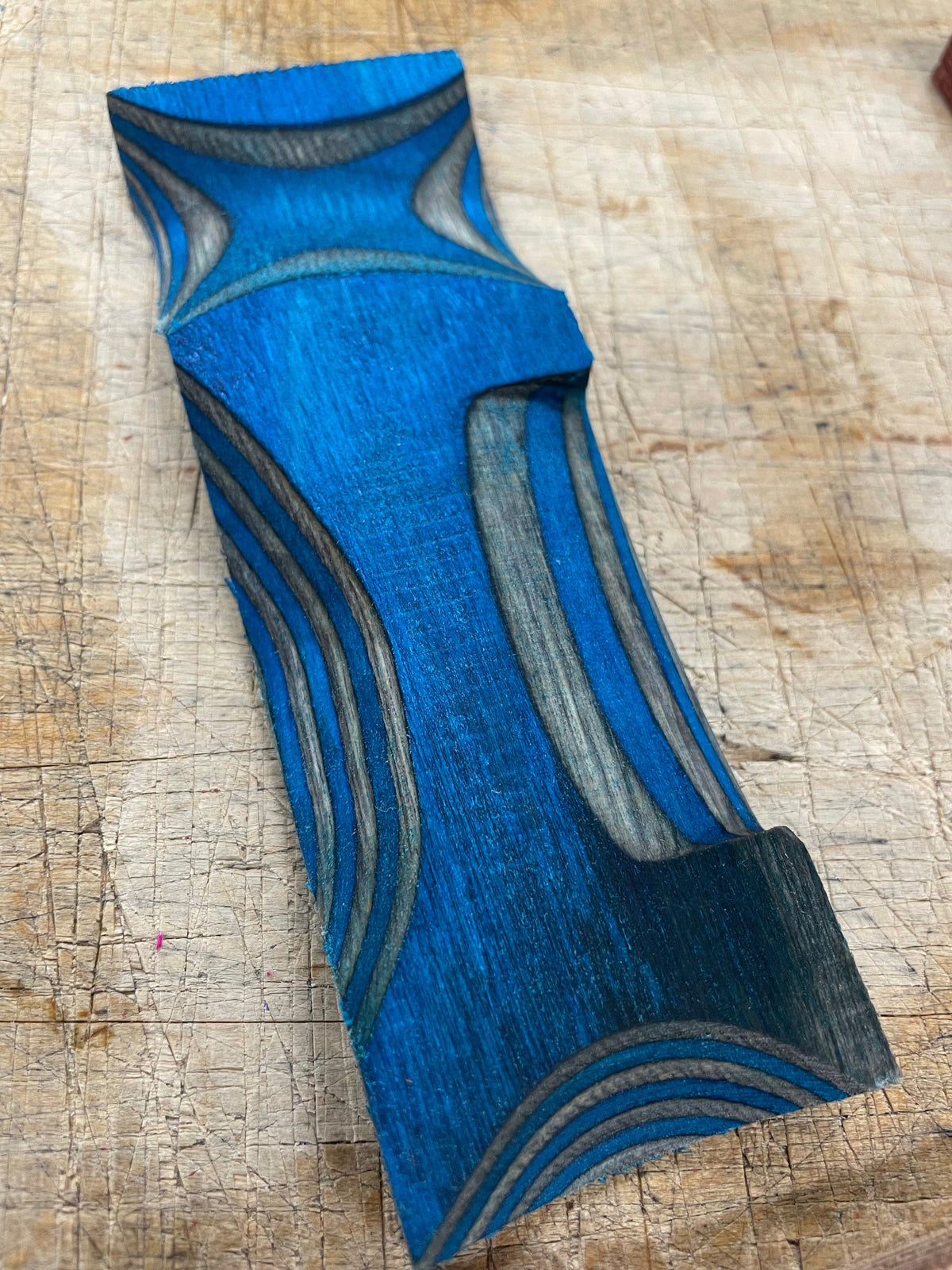 Lawood Blokk - Laminated and colored handle blank