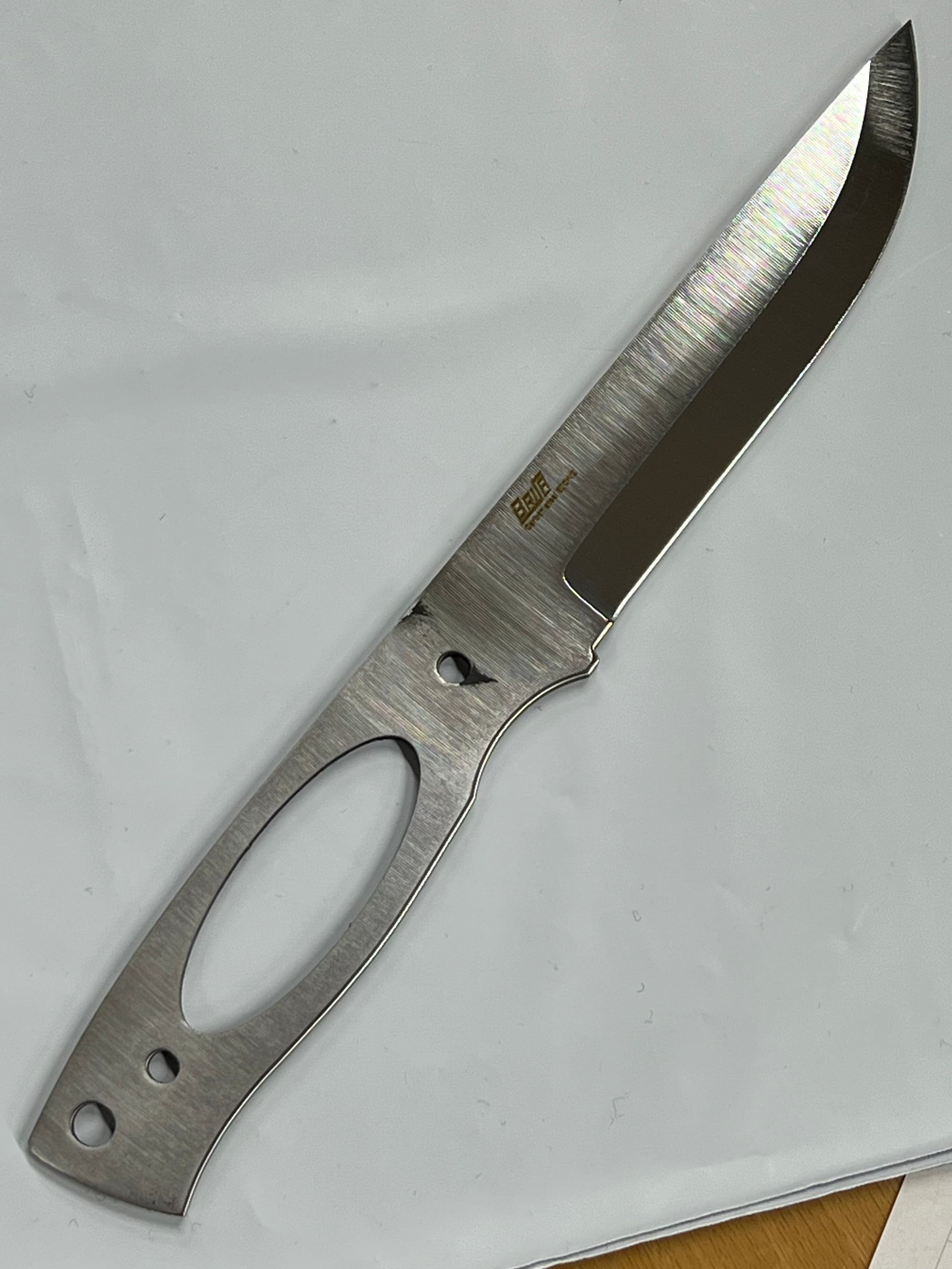 Brisa Trooper 115 Scandi 80Crv2 Carbon steel blade