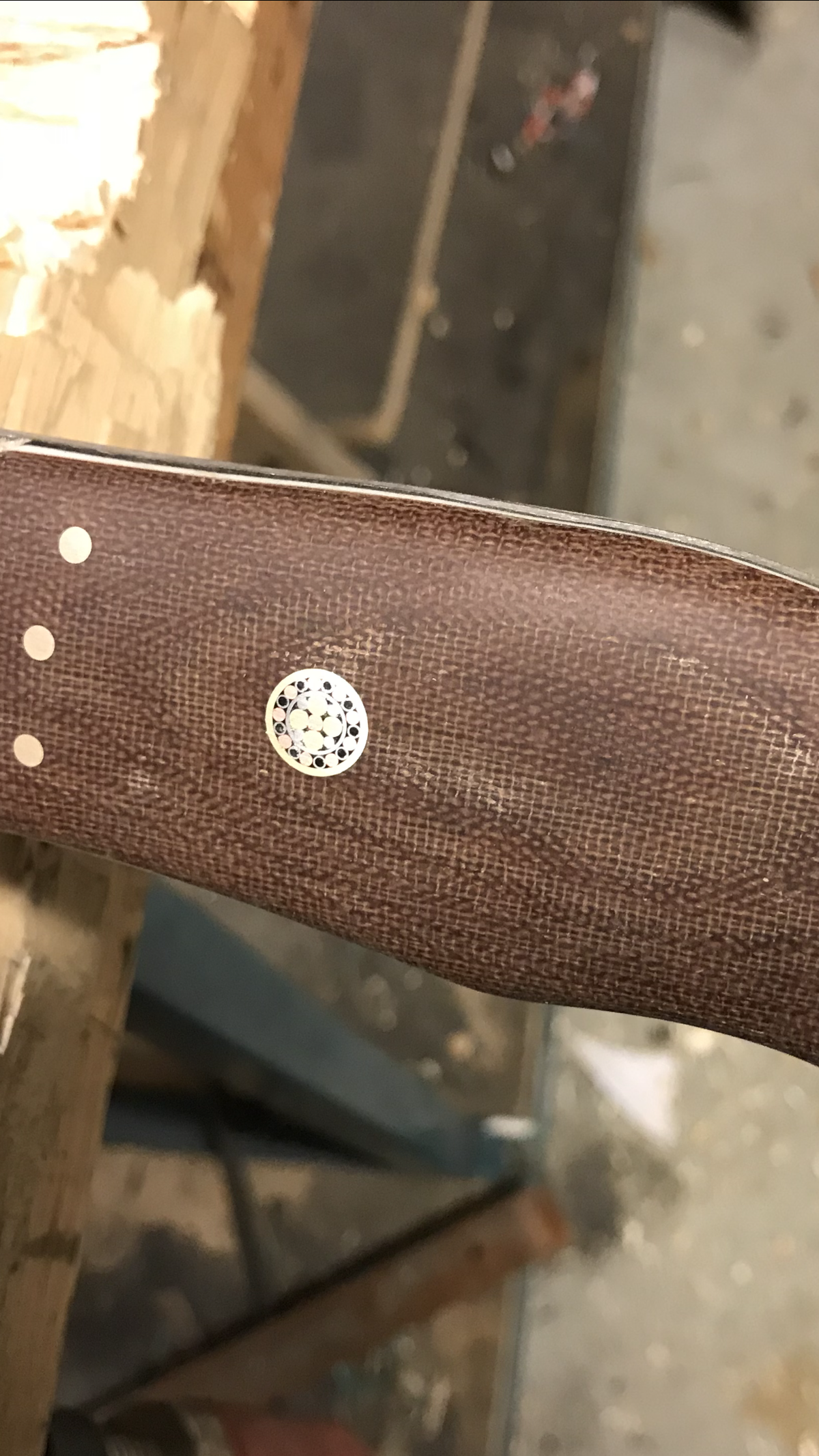 Mosaic pin 9.5mm Handle decoration