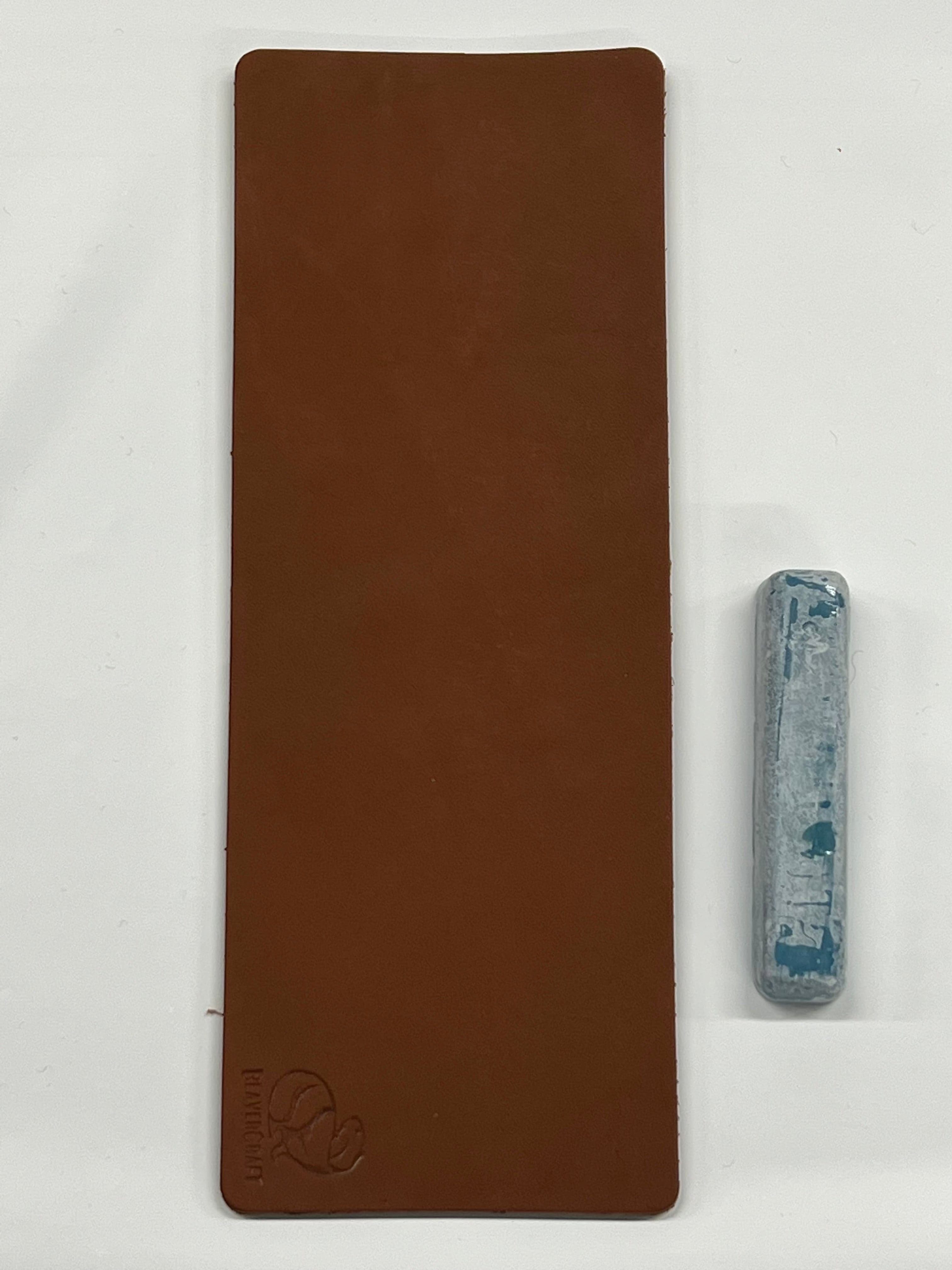 leather strop 200x75 mm with stropping compound 