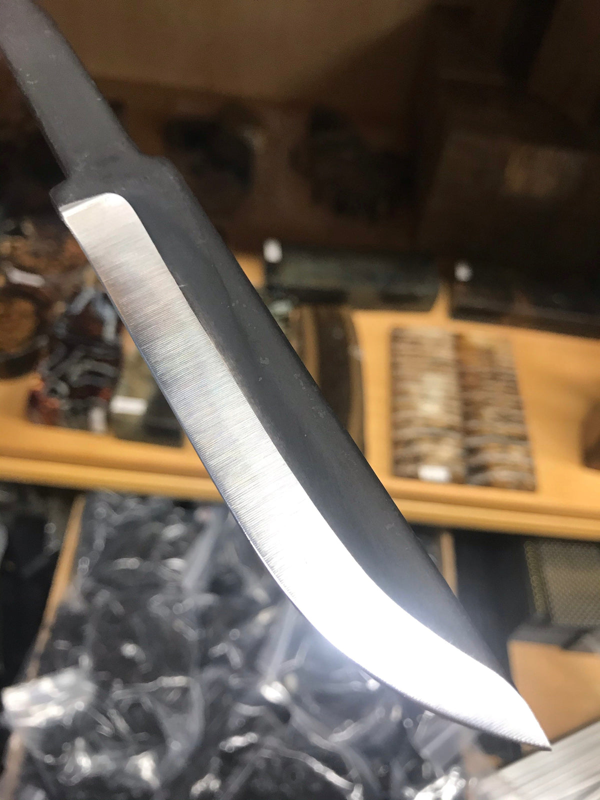 Knife making kit KBS1 - 108mm with birch, bolster and leather