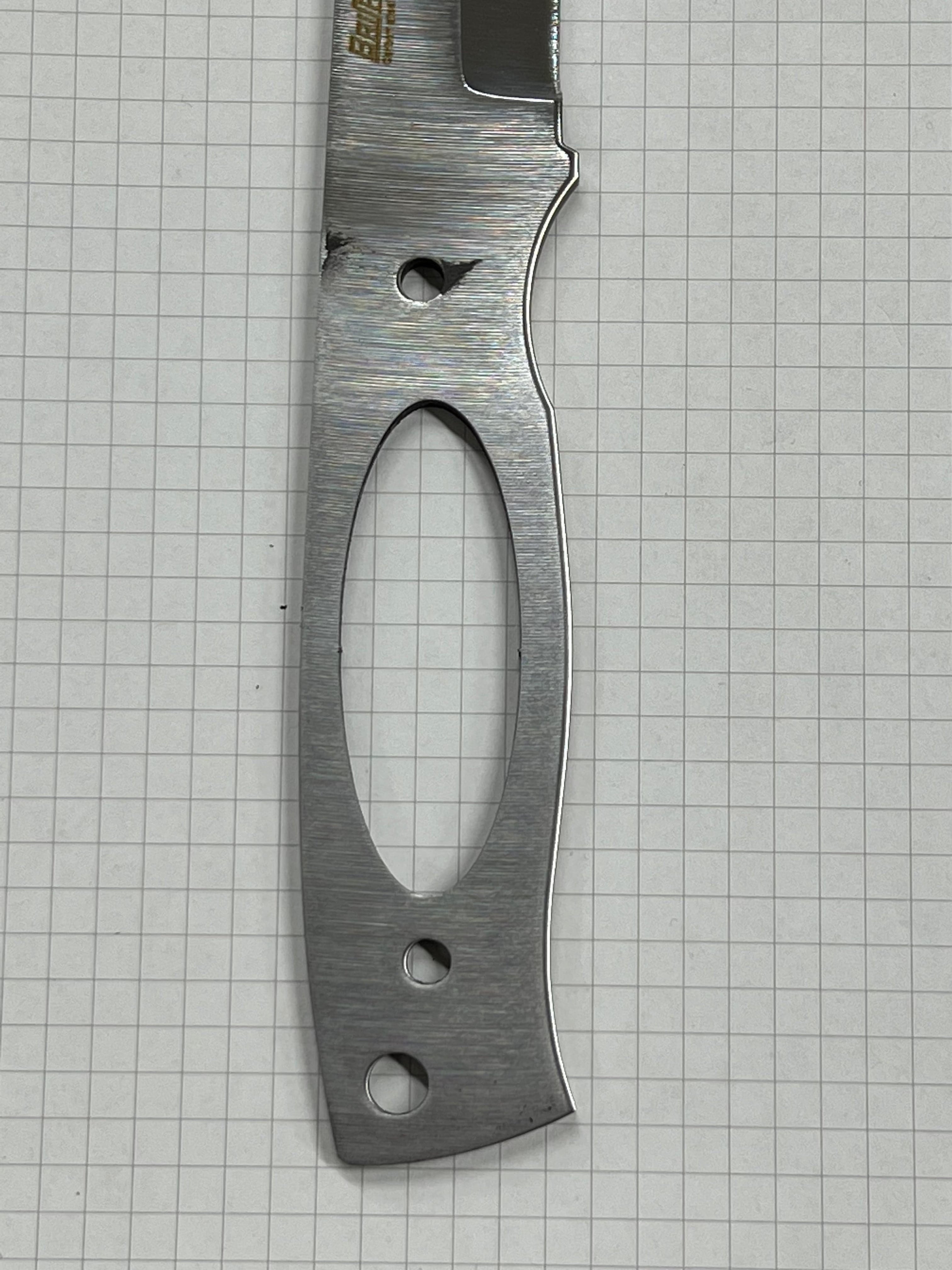 Brisa Trooper 115 Scandi 80Crv2 Carbon steel blade