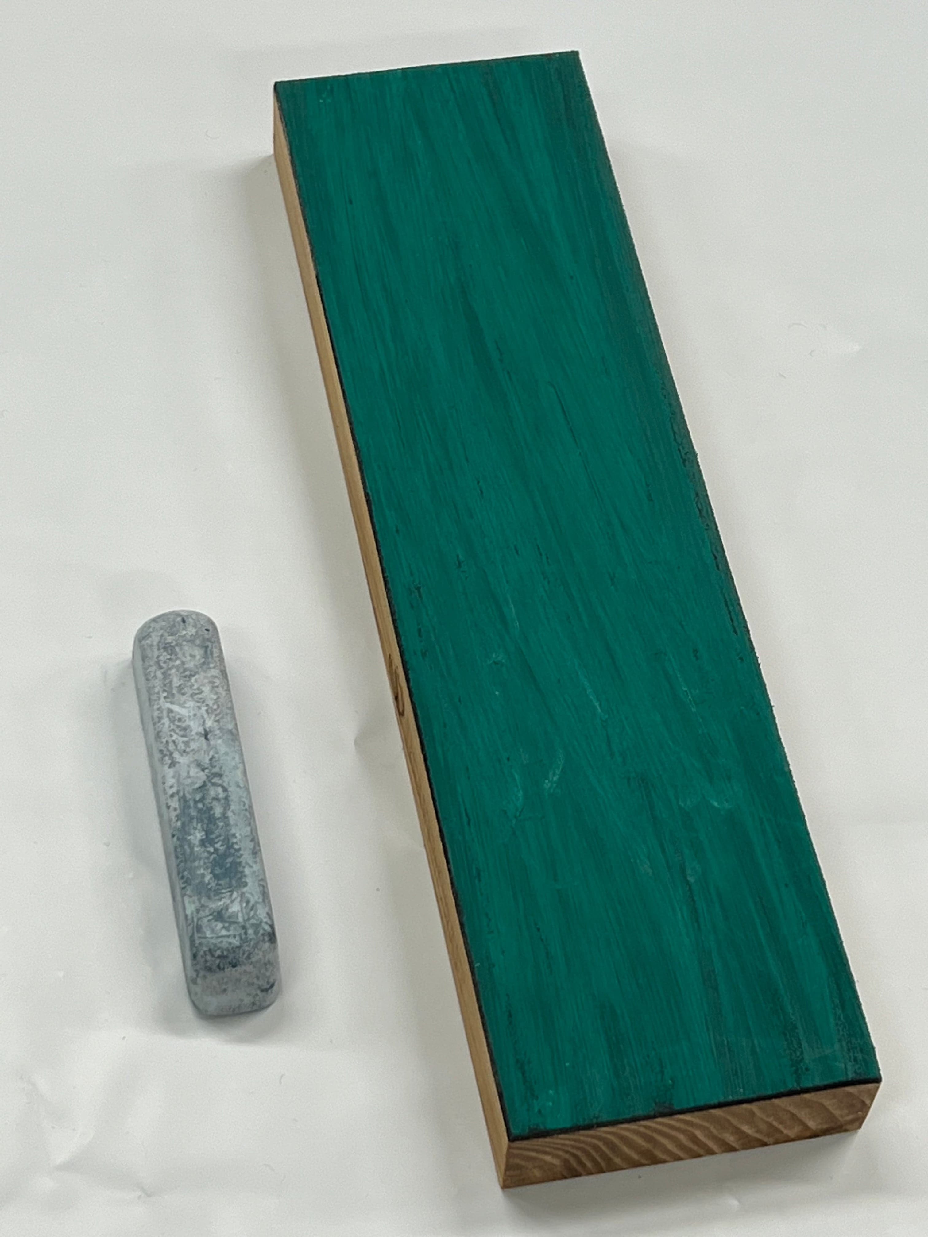 leather strop 220 x 61 x 22 mm inserted with stropping compound-LS4P1 