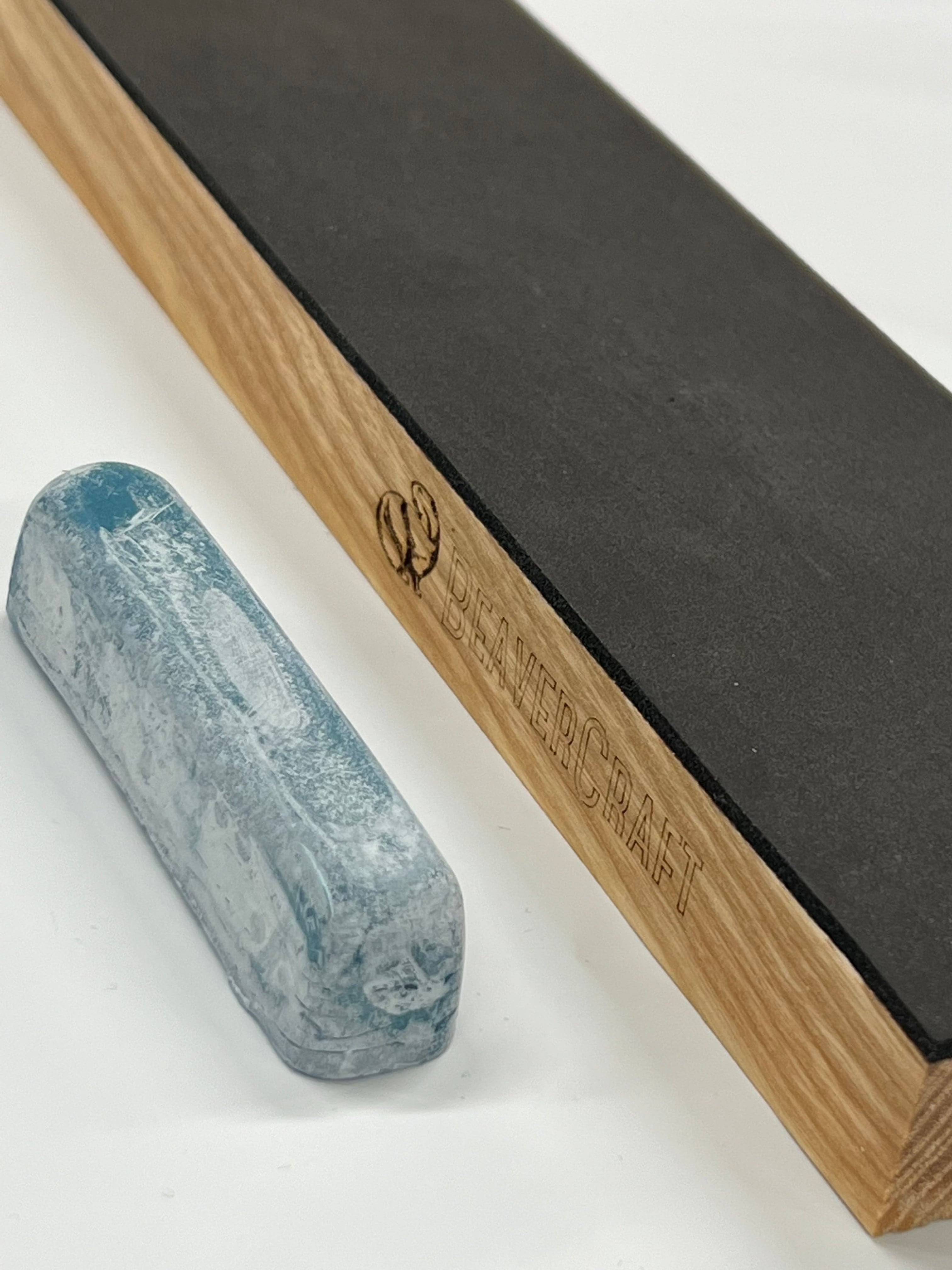 leather strop 225 x 65mm with stropping compound LS4CP1 