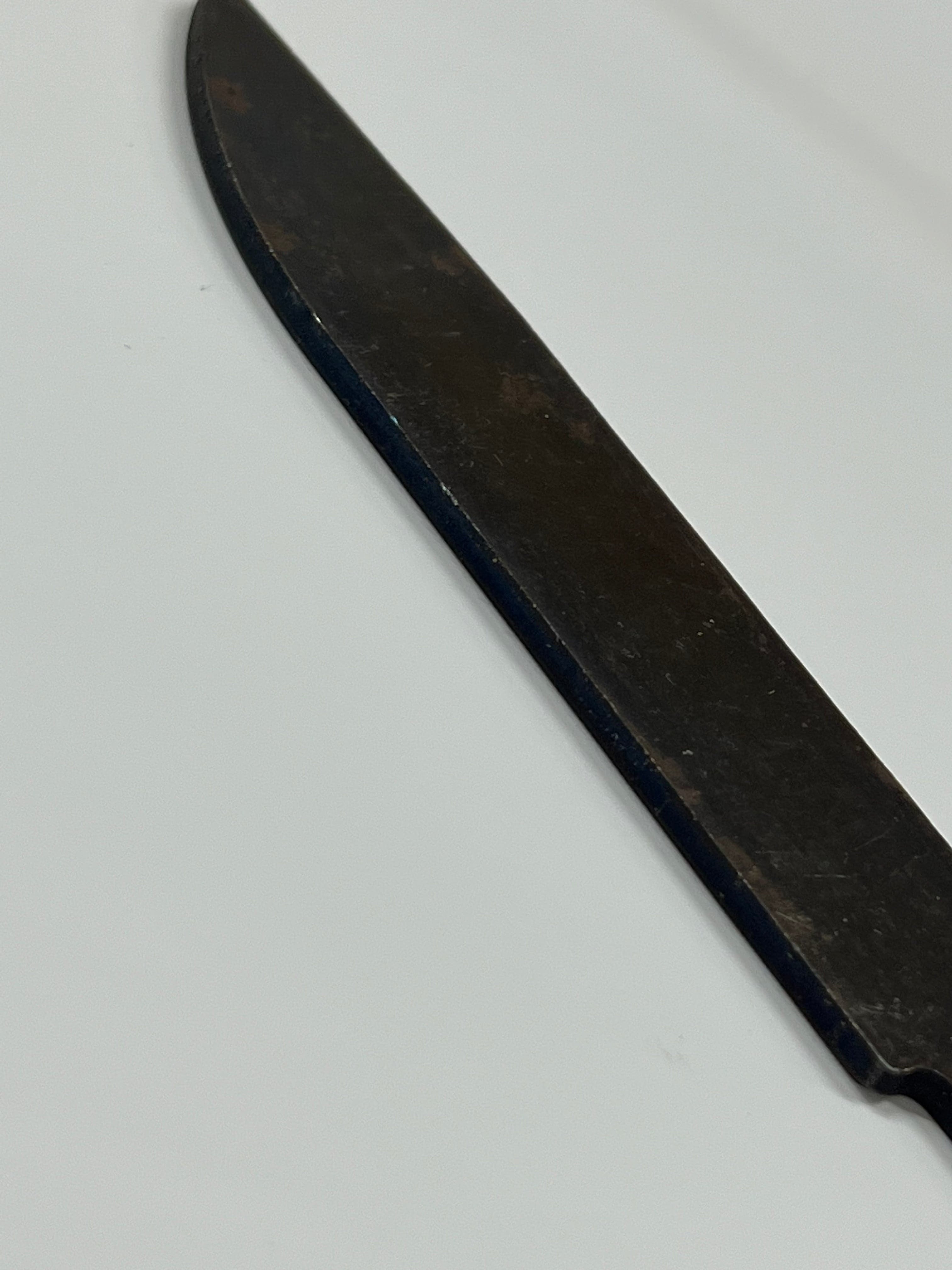 Knife blade blank 90mm Finished Hardened unsharpened