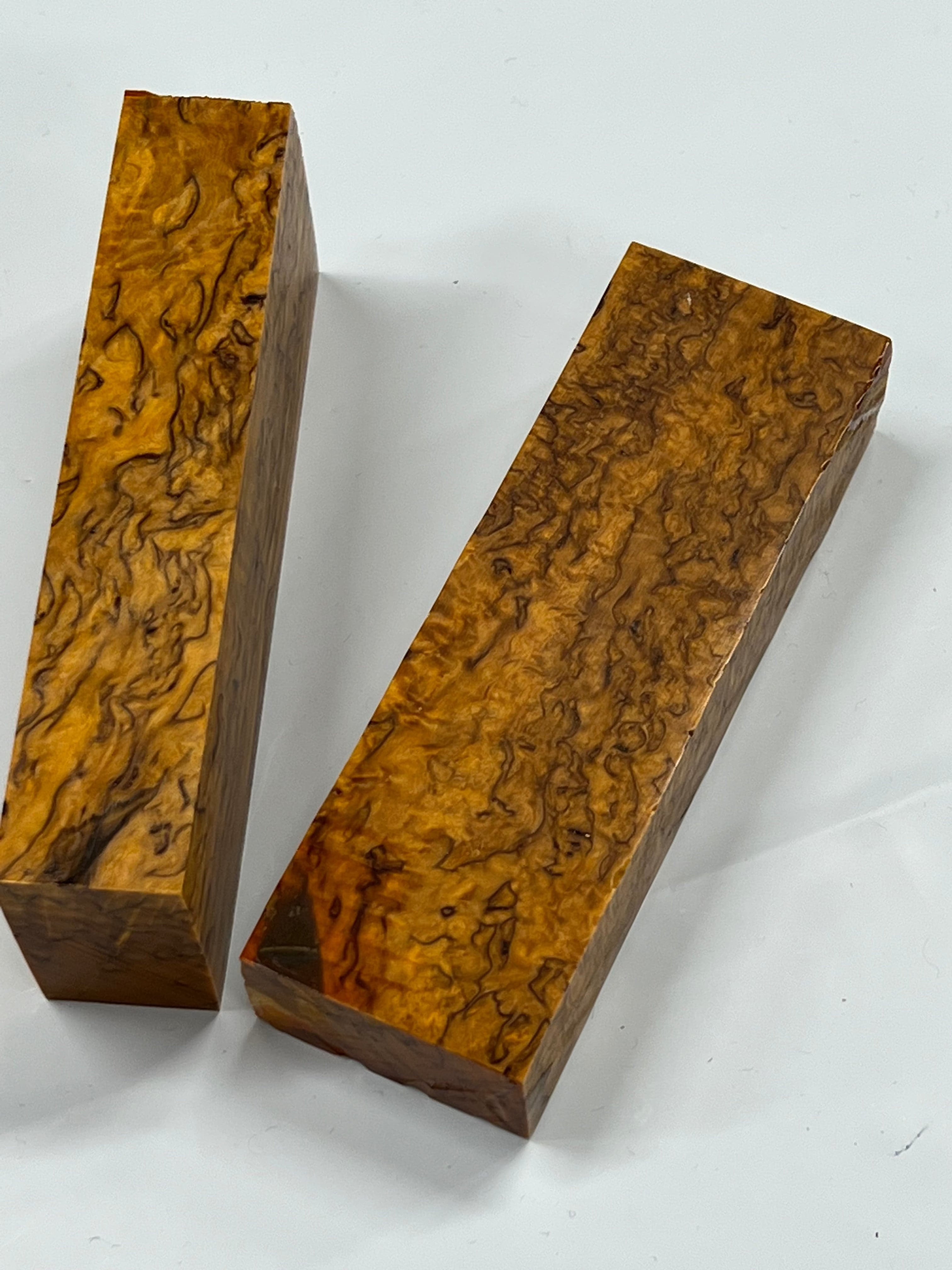 Masurbjørk Orange - Stabilized handle blank