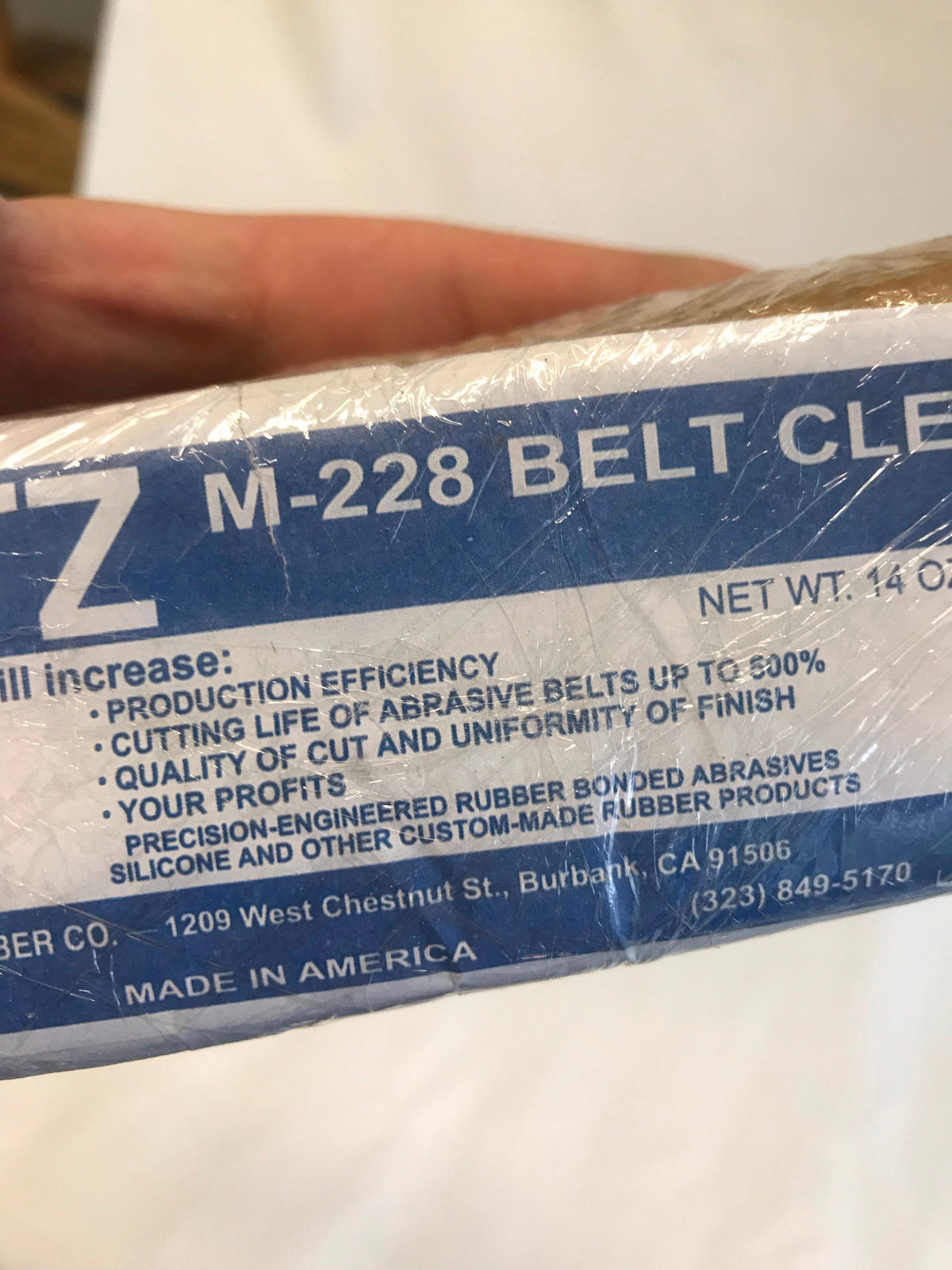 Sanding belt cleaner Eraser